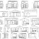 Interior elevation sheet.  As we design,  concerns for both the exterior and interior aesthetic are at the forefront.  This particular sheet is from a Tuscan style home with Library and Master suite elevations.